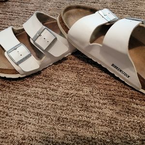 White Birkenstocks Size 38
